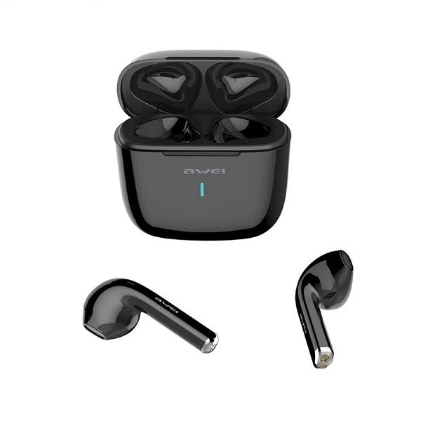 AWEI Bluetooth 5.0 T26 TWS kabellose Kopfhörer-Dockingstation Schwarz
