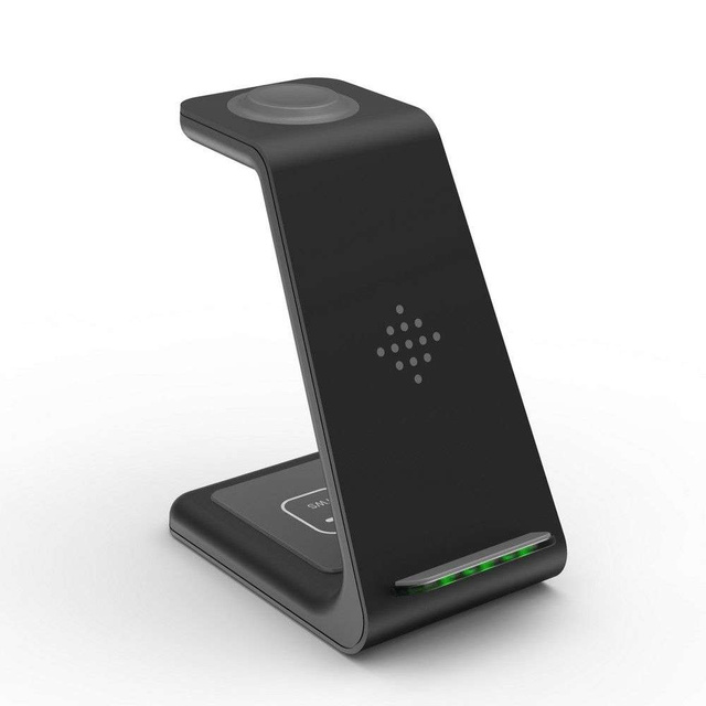 Charger docking station A8 3in1 Wireless Charger Black