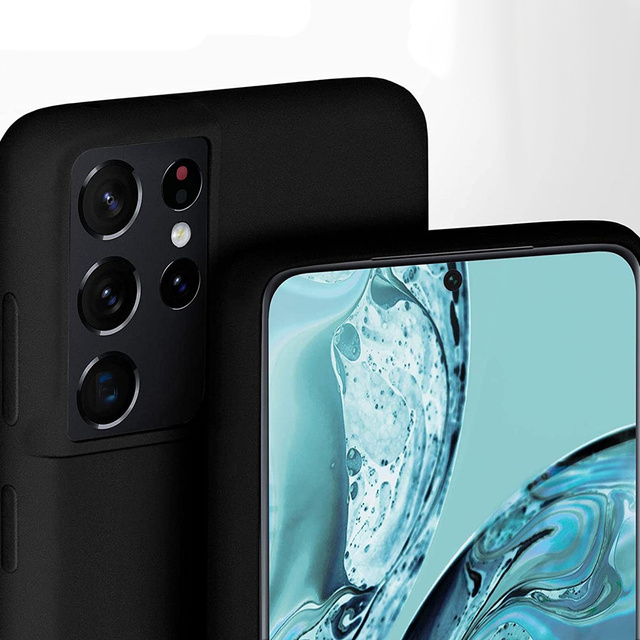 Matte Hülle 3mk Matt Hülle für Samsung Galaxy S21 Ultra 5G Schwarz