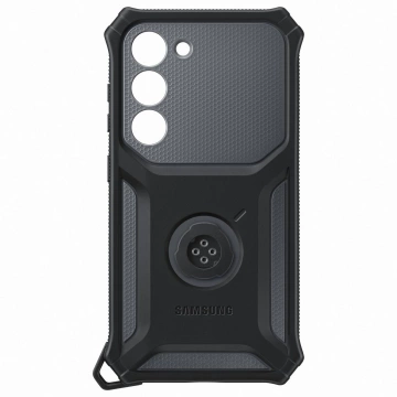 Samsung Rugged Gadget Case for Samsung Galaxy S23 armored cover ring holder stand gray