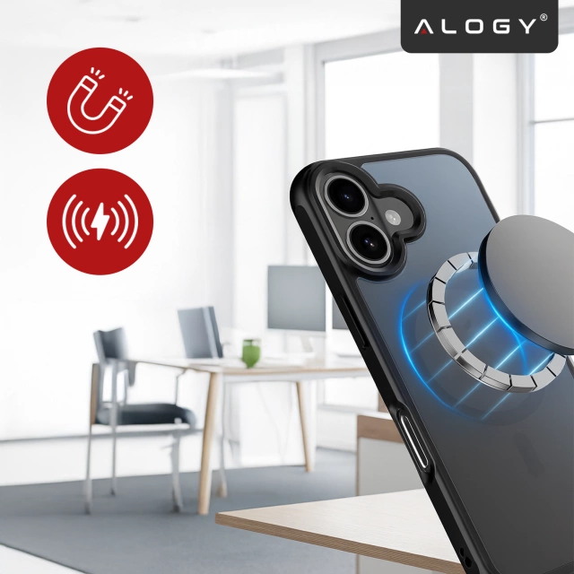 Набір чохлів Alogy 3in1 Case Pack™ – чорний гібридний чохол MagSafe з 2 захисними плівками із загартованого скла для Apple iPhone 17