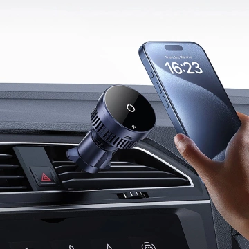 Baseus MagPro Car Holder with Qi2.0 15W Inductive Charger for Air Vent - Black