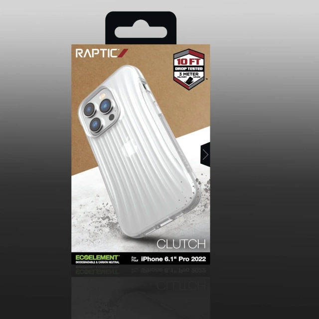 Zadný kryt Raptic Clutch Case iPhone 14 Pro číry