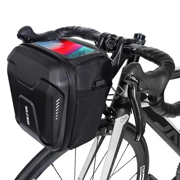 WILDMAN Handlebar Bag GS9 3L Bike Holder Black Waterproof