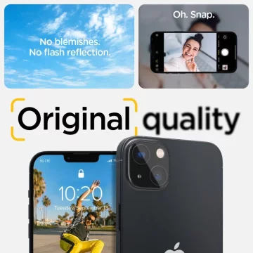 Kryt na fotoaparát spigen optik.tr chránič fotoaparátu 2-balení iphone 14/14 plus černý