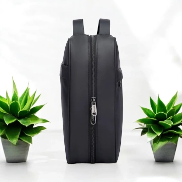 Bange voděodolný batoh na 15,6" notebook, městský cestovatel, 45x30x16 cm, do práce, do letadla, pánské, dámské, s USB portem Černá