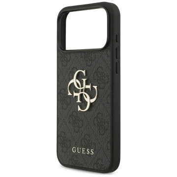 Etui Guess Hardcase 4G Big Metal Logo do iPhone 17 Pro Max, czarne
