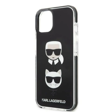 Ochranné puzdro na telefón Karl Lagerfeld KLHCP13STPE2TK pre Apple iPhone 13 Mini 5,4" pevné puzdro čierne/čierne Karl