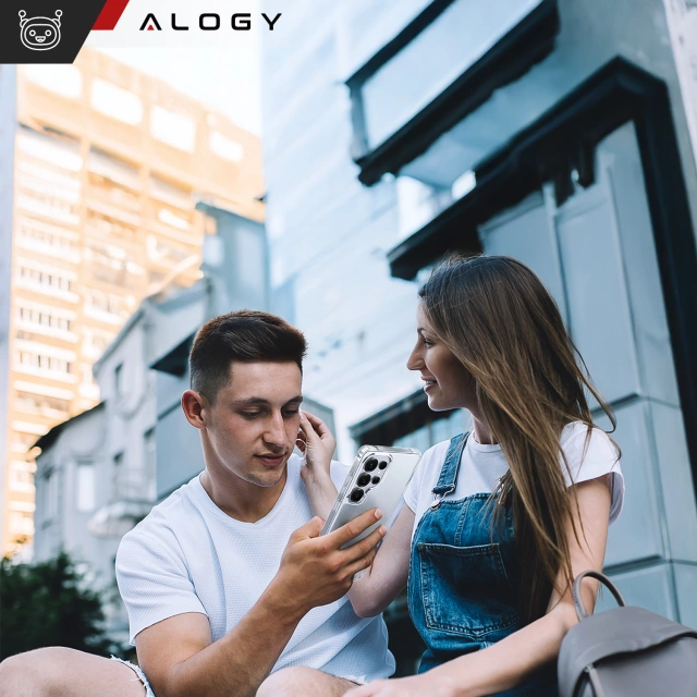 Etui do Samsung Galaxy S25 Ultra obudowa ochronna na telefon Alogy HybridShield™️ Case Przezroczyste + Szkło