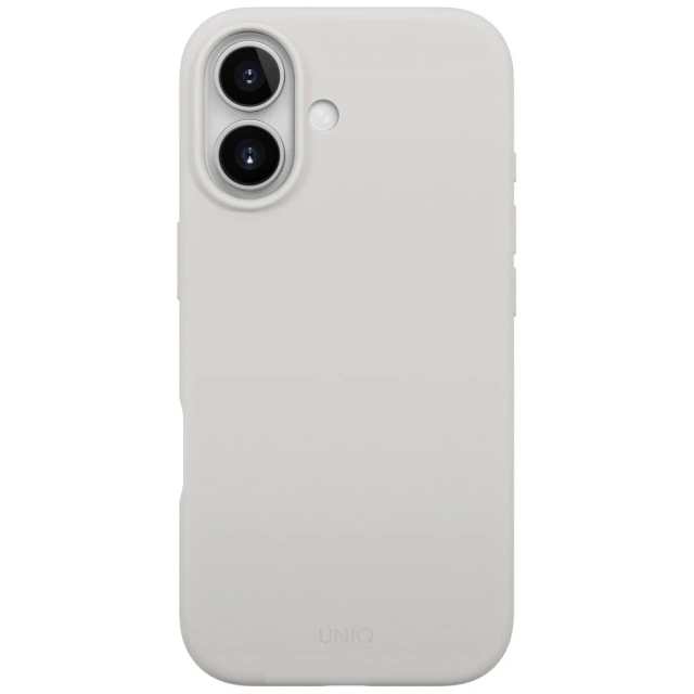 Etui Ochronne do iPhone 17 UNIQ Lino Magclick Light Grey