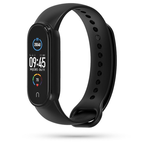 Pasek IconBand до Xiaomi Mi Smart Band 5/6/6 NFC Black
