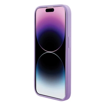 Etui Guess GUHMP15SPSAHMCU na iPhone 15 6,1" fioletovy/fialovy pevny obal Saffiano MagSafe