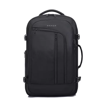 Bange voděodolný batoh na 15,6" notebook, městský cestovatel, 45x30x16 cm, do práce, do letadla, pánské, dámské, s USB portem Černá