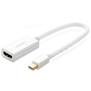 UGREEN cable adapter FHD (1080p) HDMI (female) - Mini DisplayPort (male - Thunderbolt 2.0) white (MD112 10460)