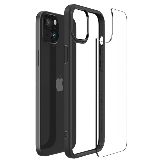 Puzdro na iPhone 15 Plus Spigen Ultra Hybrid Case, zadný kryt Matte Black