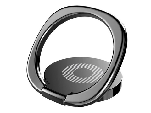 Металевий тримач для телефону Baseus Ring Desktop Bracket чорний