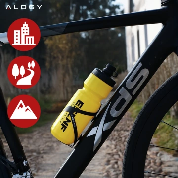 Držiak na fľašu s pitím a vodou, držiak na bicykel, univerzálny, čierny