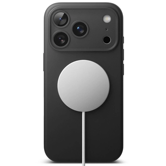 Etui do iPhone 17 Pro Ringke Silicone Magnetic MagSafe Czarne