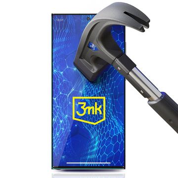 Tvrzené sklo pro Samsung Galaxy S24 Ultra 3mk HardGlass Max Lite™ 9H na celou obrazovku