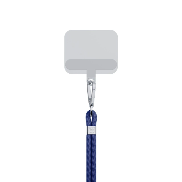 Univerzální šňůrka na chytrý telefon 3mk EasyClip tmavě modrá (stříbrná)