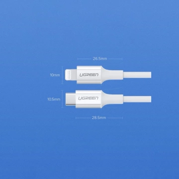 Зарядний пристрій UGREEN USB Power Delivery 3.0 Quick Charge 4.0 20W 3A білий (60450)