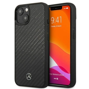 Захисний чохол Mercedes MEHCP13MRCABK для Apple iPhone 13 6.1" black/black carbon hardcase Dynamic Line