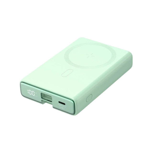Powerbank 10000mAh Joyroom JR-PBM01 20W MagSafe mit Ständer grün
