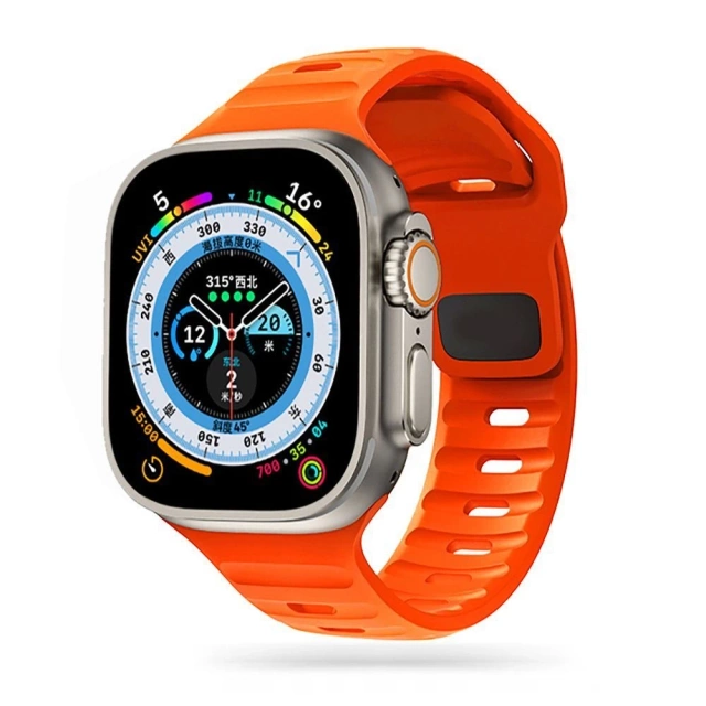 IconBand Line Športový remienok pre Apple Watch 4 / 5 / 6 / 7 / 8 / SE (38 / 40 / 41 mm) Oranžový