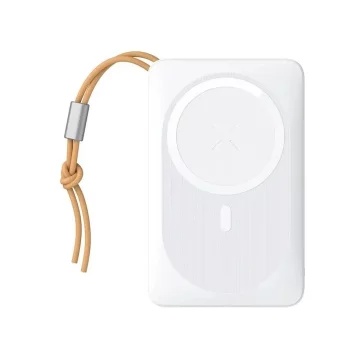 Powerbanka Externí baterie VEGER MagOn s Qi nabíjením pro MagSafe 15W - 10 000mAh PD 22,5W bílá (VP1151 / W1151)