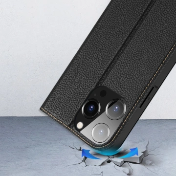 Dux Ducis Skin X2 case for iPhone 14 Pro case with magnetic flip black