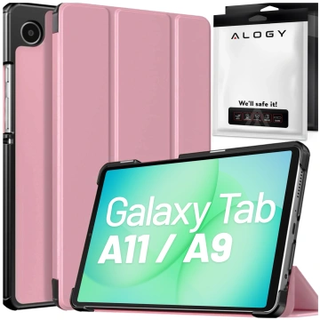 Hülle für Samsung Galaxy Tab A9 2023 8,7" X110 / X115 Tablet-Hülle Alogy Book Cover Pink