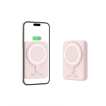 Магнітний павербанк PB11 Lifemag Magsafe Power Bank 10000 mAh Pink