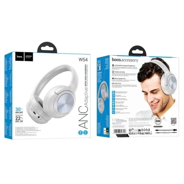 Бездротові Bluetooth-навушники HOCO ANC W54 сірого кольору