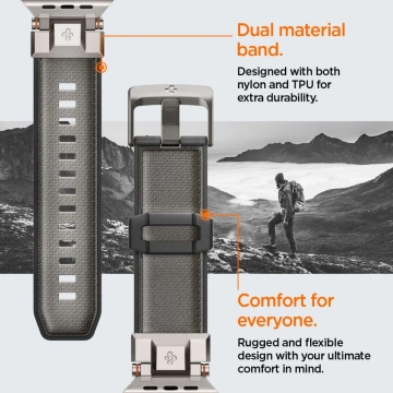 Spigen DuraPro Armor Apple Watch Band Strap 42-49mm - Gray