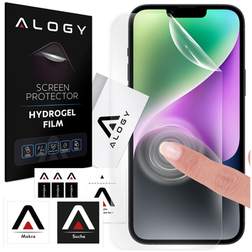 Hydrogel-Film für Apple iPhone X XR 11 12 13 14 15 PRO MAX MINI PLUS Handy-Displayschutz Alogy Hydrogel-Film