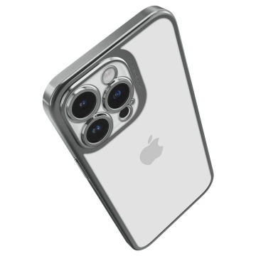 Hülle mit Spigen Optik Crystal für Apple iPhone 14 Pro Chrome Grey