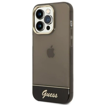 Чохол Etui Guess GUHCP14LHGCOK для Apple iPhone 14 Pro 6,1" czarny/black Hardcase Translucent