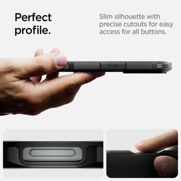 Etui Spigen Tough Armor Mag MagSafe pre Apple iPhone 16 Pro Black