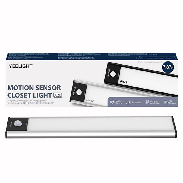 Skříňová lampa s pohybovým senzorem Yeelight Closet Light 20cm (stříbrná)