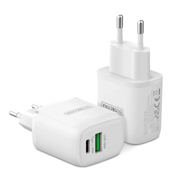 Duzzona wall charger 30W PD QC3.0 USB Type C / USB white (T2)