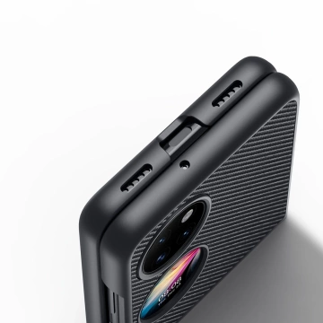 Чохол Dux Ducis Fino покритий нейлоновим матеріалом Huawei P50 Pocket black