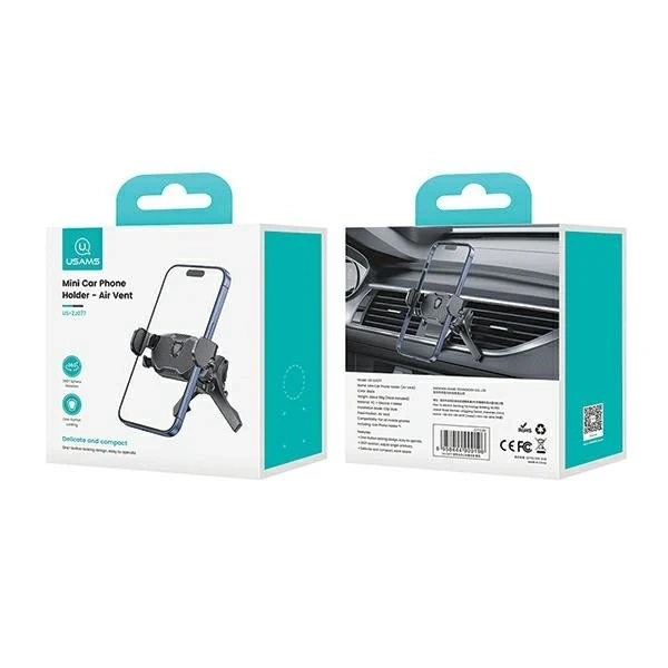 USAMS Uchwyt rotacyjny do kratki wentylacyjnej czarny/black ZJ77ZJ01