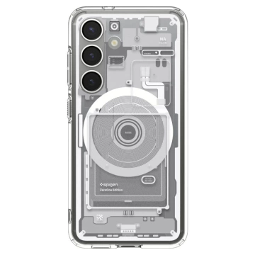 Black Case for Galaxy S25 Zero One White Spigen Ultra Hybrid MagSafe