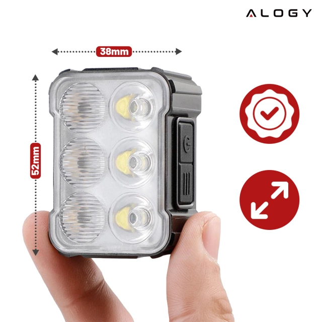 LED-Fahrradlicht, Fahrrad-Taschenlampe, wasserdichtes Licht, Vorder- und Rücklicht, IP65, vorne und hinten