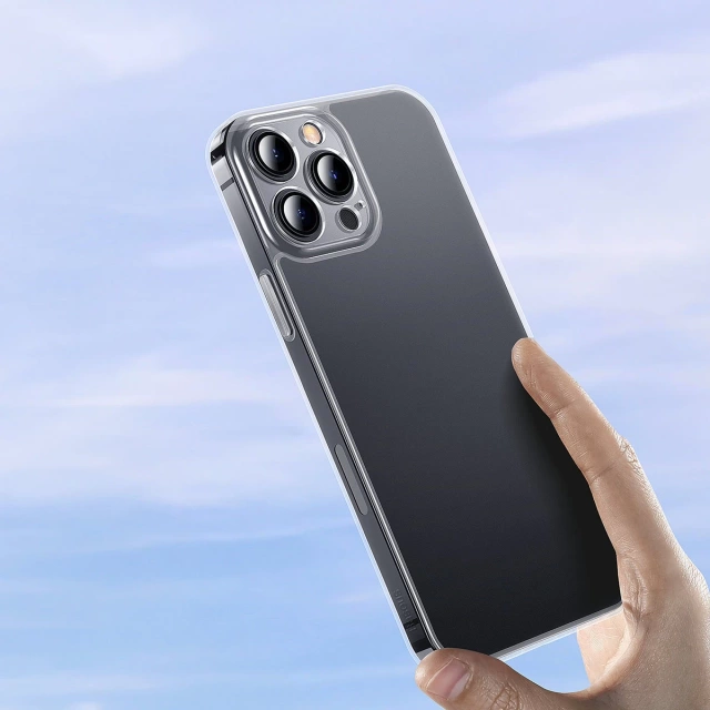 Kryt matného skla Baseus pre iPhone 13 pro max pevný kryt s priehľadným gélovým rámom (arws000802)
