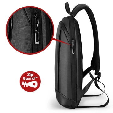 Mark Ryden 15.6" Laptop Backpack, Waterproof Business and Travel, Comfortable, 180° Opening, with Suitcase Hook, 13L (43×30×10 cm) – Black