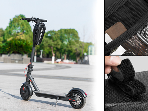 Vodotěsné pouzdro Brašna na koloběžku RockBros B62 držák rámu Black