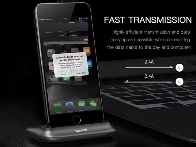 Kabel dokovací stanice Baseus Little Volcano iPhone Gold