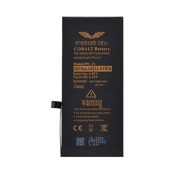 Bateria Premium Cell Cobalt iPhone 11 3830mAh 600 Cycles