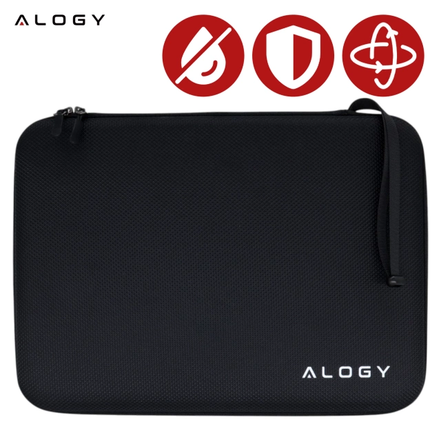 Torba na laptopa do MacBooka Air Pro 15" 16" Alogy ShieldCase Hard Foam Bag etui ochronne teczka 15-16" Czarna